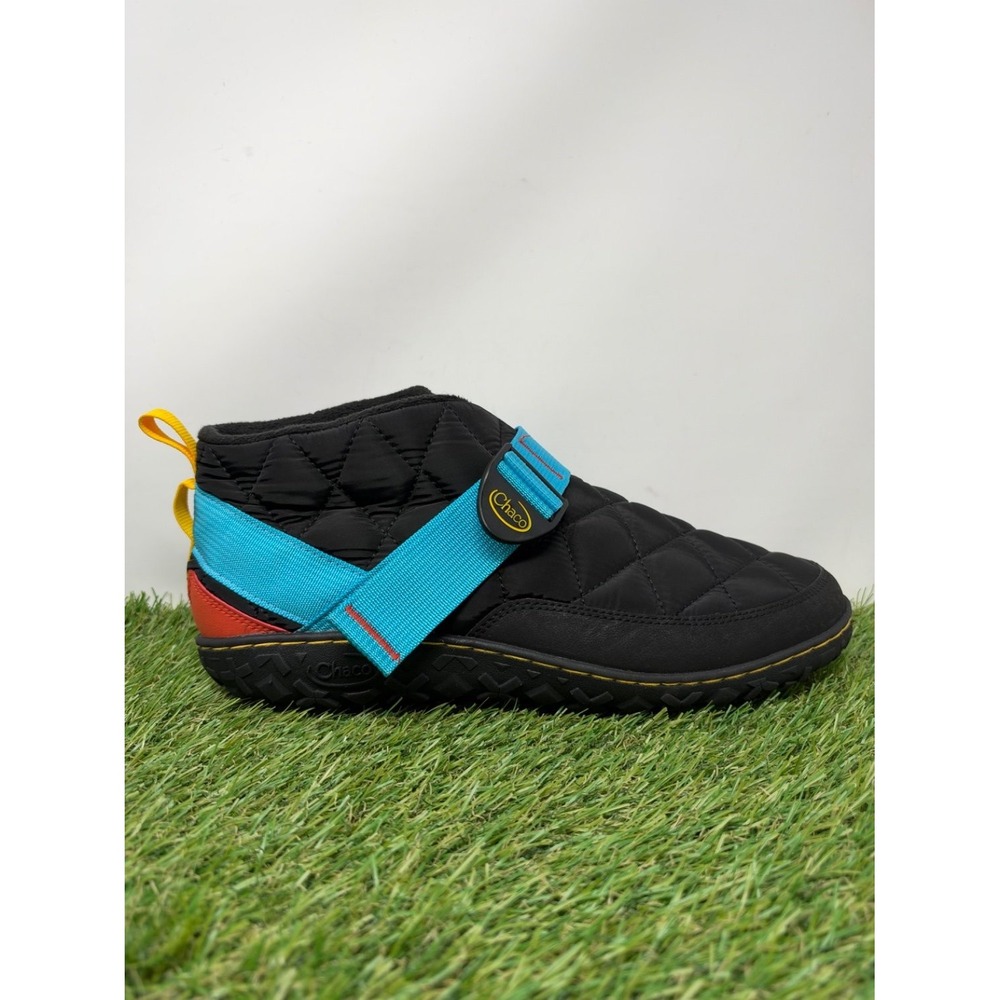 Chaco Ramble Puff Shoes men 12 Black Quilted Boots Slip on Outdoors Camp Comfort